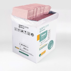 Oδοντιατρική Πετσέτα Soft Care Plus 2ply χωρίς Dispenser Ροζ (500 τμχ)