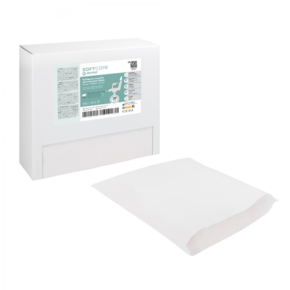 Soft Care Κάλυμμα Οδοντιατρικής Έδρας 29 x 30 cm Λευκό (150 τμχ)