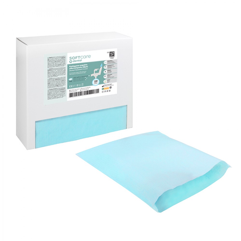 Soft Care Κάλυμμα Οδοντιατρικής Έδρας 29 x 30 cm Γαλάζιο (150 τμχ)