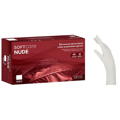 Γάντια Latex Fine Soft Nude Χωρίς Πούδρα Λευκό 1000τμχ