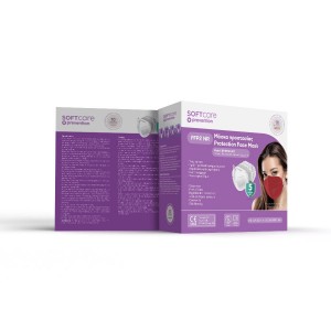 Μάσκα Προστατευτική FFP2 Soft Μπορντώ 10τμχ