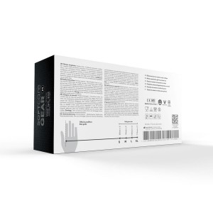 Γάντια Νιτριλίου Soft Care Gear Χωρίς Πούδρα Mαύρο 1000τμχ