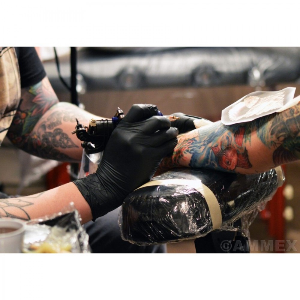 Γάντια Νιτριλίου Aurelia Bold Χωρίς Πούδρα Mαύρο 1000τμχ