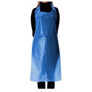 Ποδιά Πλαστική μίας Χρήσης Soft Μπλε 100τμχ