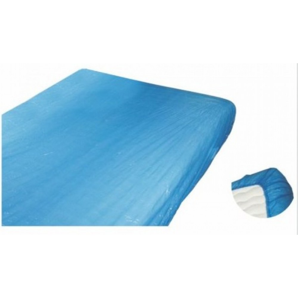 Κάλυμμα κρεβατιού Soft Care Basic 1ply PE 80 x 210cm Μπλε 10τμχ